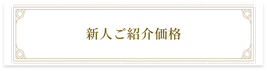 新人ご紹介価格